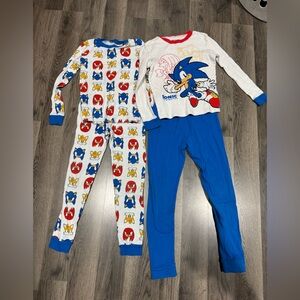 Sonic the Hedgehog Kids Pajamas Set - Blue and White
